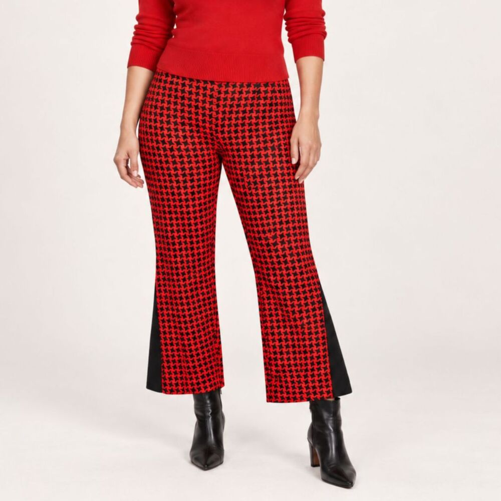 Vintage Red Black Houndstooth Pants Size Medium